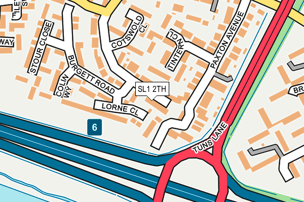 SL1 2TH map - OS OpenMap – Local (Ordnance Survey)