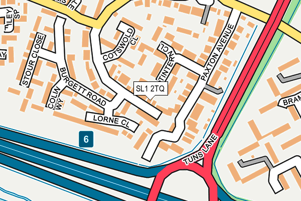 SL1 2TQ map - OS OpenMap – Local (Ordnance Survey)