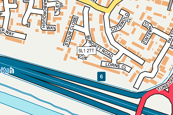 SL1 2TT map - OS OpenMap – Local (Ordnance Survey)