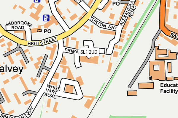 SL1 2UD map - OS OpenMap – Local (Ordnance Survey)