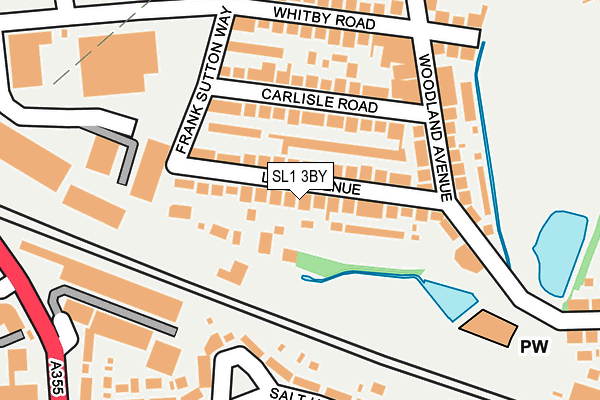 SL1 3BY map - OS OpenMap – Local (Ordnance Survey)