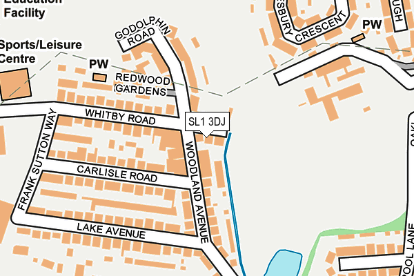 SL1 3DJ map - OS OpenMap – Local (Ordnance Survey)