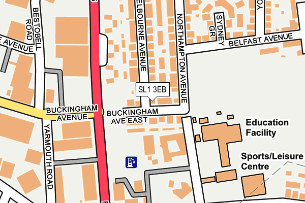 SL1 3EB map - OS OpenMap – Local (Ordnance Survey)
