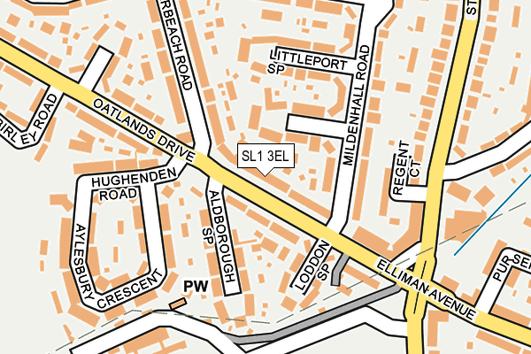 SL1 3EL map - OS OpenMap – Local (Ordnance Survey)