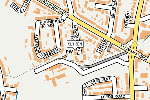 SL1 3EN map - OS OpenMap – Local (Ordnance Survey)