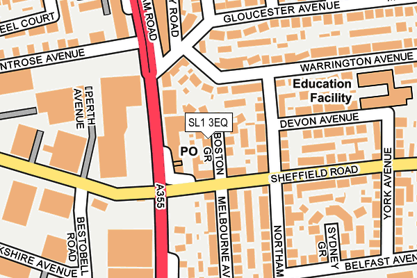 SL1 3EQ map - OS OpenMap – Local (Ordnance Survey)