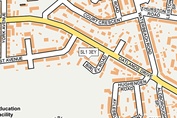 SL1 3EY map - OS OpenMap – Local (Ordnance Survey)