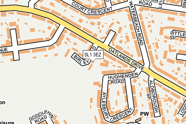 SL1 3EZ map - OS OpenMap – Local (Ordnance Survey)
