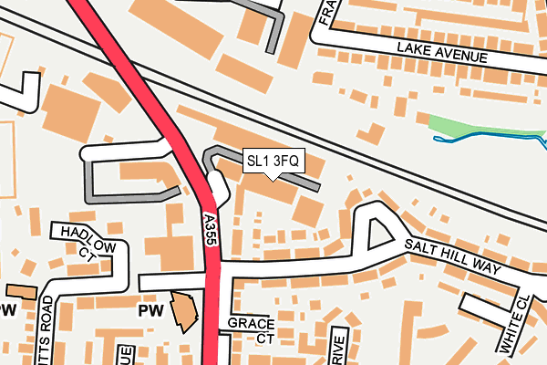 SL1 3FQ map - OS OpenMap – Local (Ordnance Survey)
