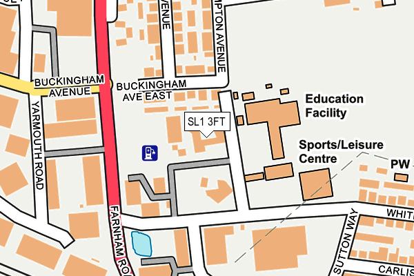 SL1 3FT map - OS OpenMap – Local (Ordnance Survey)