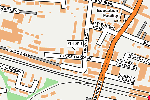 SL1 3FU map - OS OpenMap – Local (Ordnance Survey)