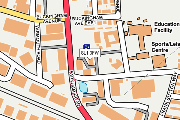 SL1 3FW map - OS OpenMap – Local (Ordnance Survey)