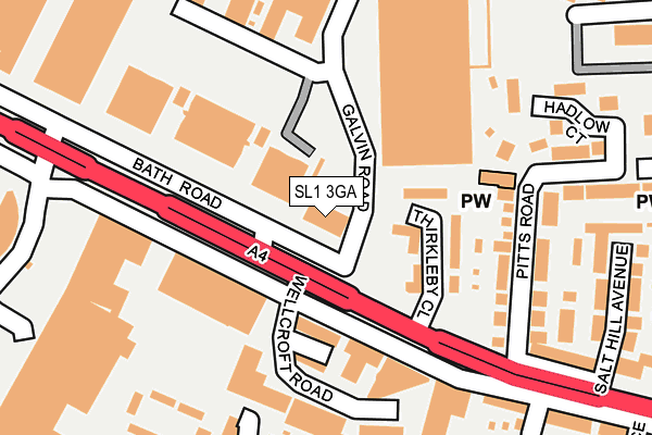 SL1 3GA map - OS OpenMap – Local (Ordnance Survey)