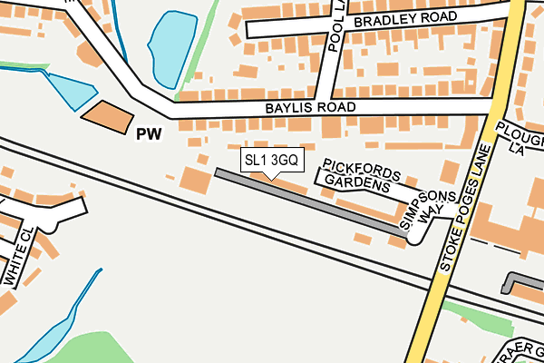 SL1 3GQ map - OS OpenMap – Local (Ordnance Survey)