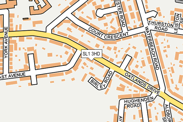 SL1 3HD map - OS OpenMap – Local (Ordnance Survey)