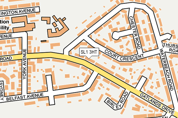 SL1 3HT map - OS OpenMap – Local (Ordnance Survey)