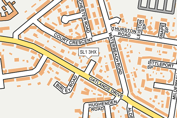 SL1 3HX map - OS OpenMap – Local (Ordnance Survey)