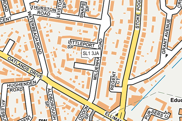 SL1 3JA map - OS OpenMap – Local (Ordnance Survey)