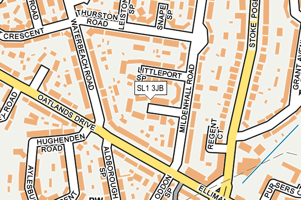 SL1 3JB map - OS OpenMap – Local (Ordnance Survey)