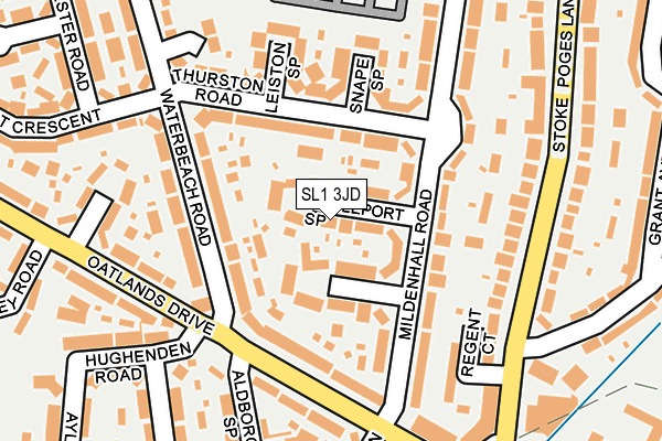 SL1 3JD map - OS OpenMap – Local (Ordnance Survey)