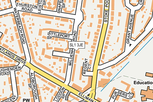 SL1 3JE map - OS OpenMap – Local (Ordnance Survey)