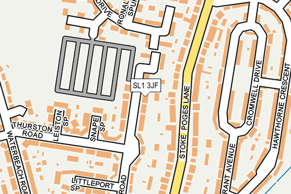 SL1 3JF map - OS OpenMap – Local (Ordnance Survey)