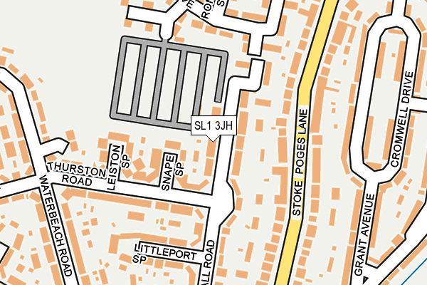 SL1 3JH map - OS OpenMap – Local (Ordnance Survey)