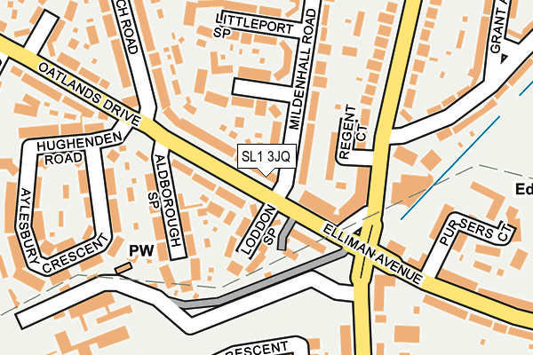 SL1 3JQ map - OS OpenMap – Local (Ordnance Survey)