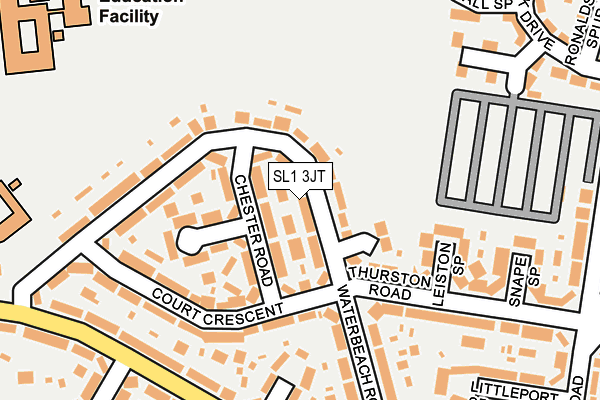 SL1 3JT map - OS OpenMap – Local (Ordnance Survey)
