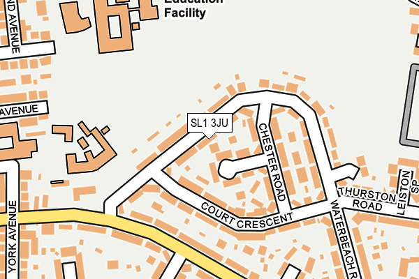 SL1 3JU map - OS OpenMap – Local (Ordnance Survey)