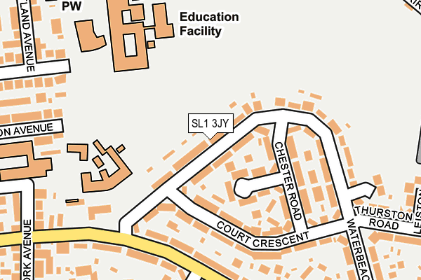 SL1 3JY map - OS OpenMap – Local (Ordnance Survey)