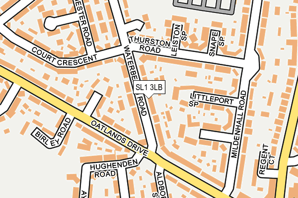 SL1 3LB map - OS OpenMap – Local (Ordnance Survey)