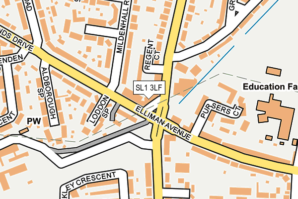 SL1 3LF map - OS OpenMap – Local (Ordnance Survey)