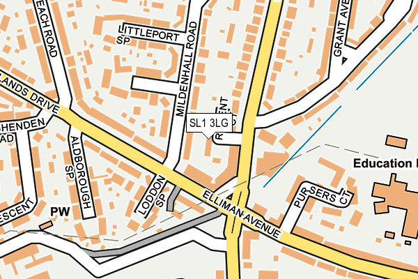 SL1 3LG map - OS OpenMap – Local (Ordnance Survey)