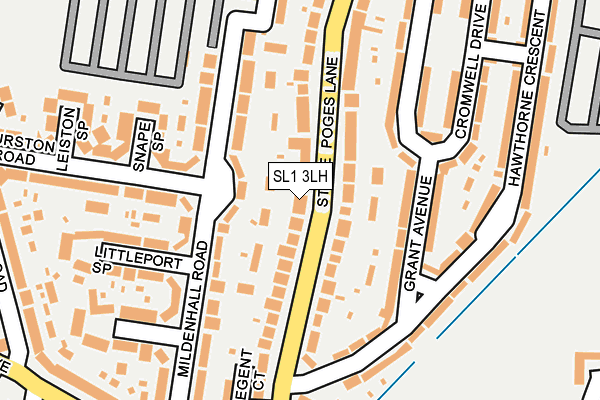 SL1 3LH map - OS OpenMap – Local (Ordnance Survey)