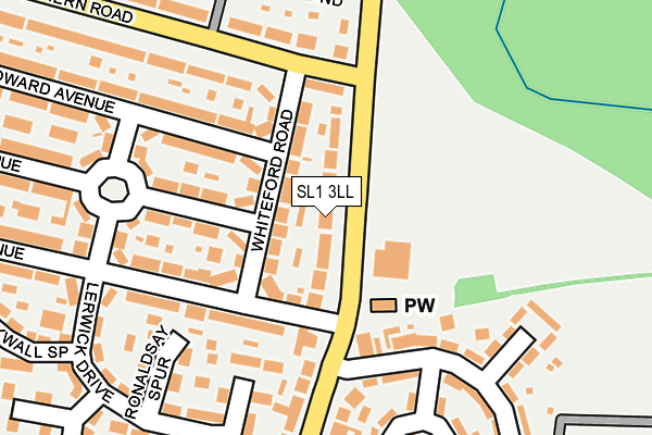 SL1 3LL map - OS OpenMap – Local (Ordnance Survey)
