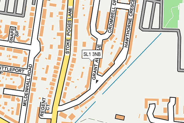 SL1 3NB map - OS OpenMap – Local (Ordnance Survey)