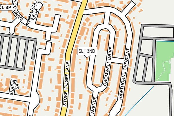 SL1 3ND map - OS OpenMap – Local (Ordnance Survey)