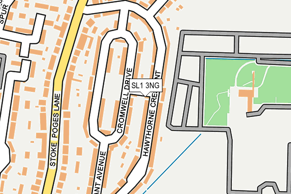 SL1 3NG map - OS OpenMap – Local (Ordnance Survey)