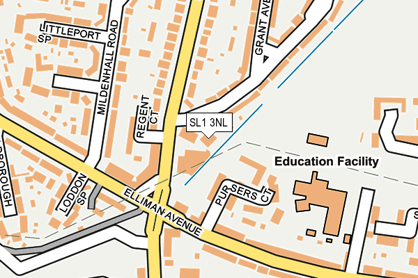 SL1 3NL map - OS OpenMap – Local (Ordnance Survey)