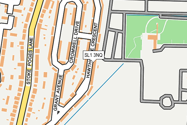 SL1 3NQ map - OS OpenMap – Local (Ordnance Survey)