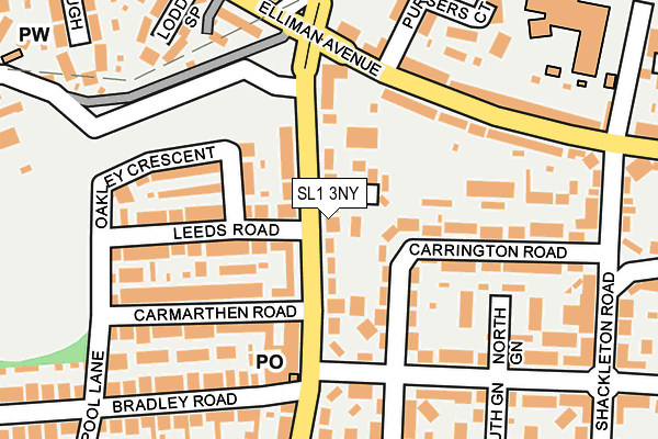 SL1 3NY map - OS OpenMap – Local (Ordnance Survey)