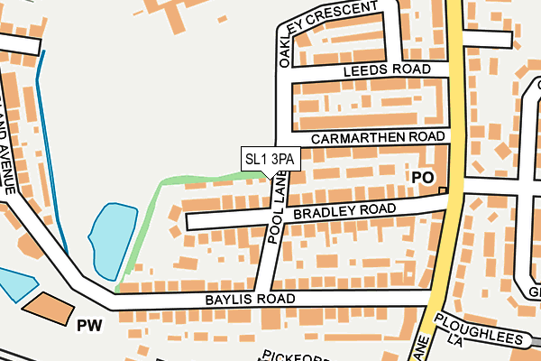 SL1 3PA map - OS OpenMap – Local (Ordnance Survey)