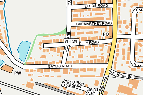 SL1 3PL map - OS OpenMap – Local (Ordnance Survey)