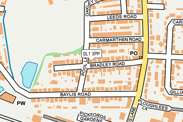 SL1 3PP map - OS OpenMap – Local (Ordnance Survey)