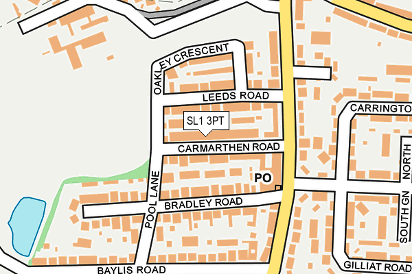 SL1 3PT map - OS OpenMap – Local (Ordnance Survey)