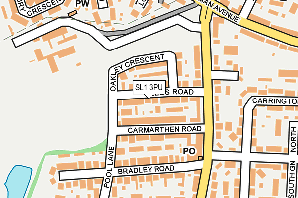 SL1 3PU map - OS OpenMap – Local (Ordnance Survey)