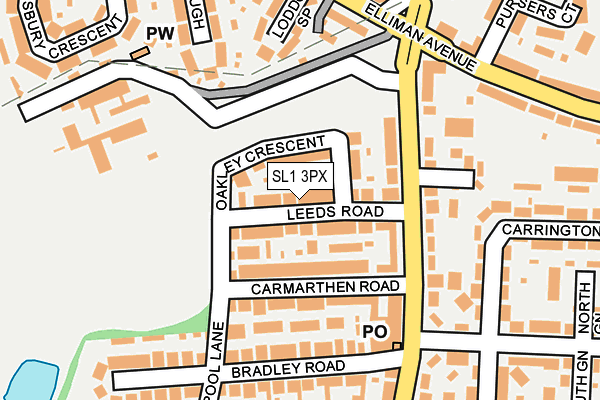 SL1 3PX map - OS OpenMap – Local (Ordnance Survey)