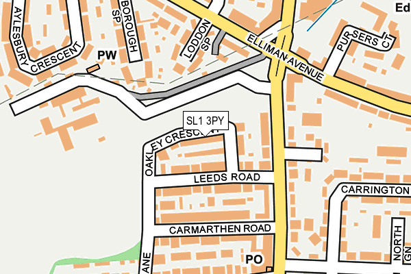 SL1 3PY map - OS OpenMap – Local (Ordnance Survey)