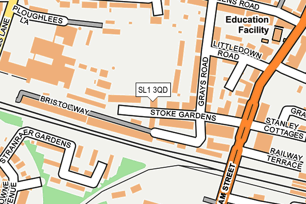 SL1 3QD map - OS OpenMap – Local (Ordnance Survey)